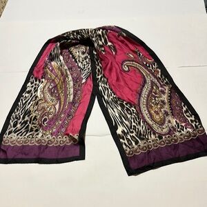 Adrienne Landau Studio Purple and Black Scarf